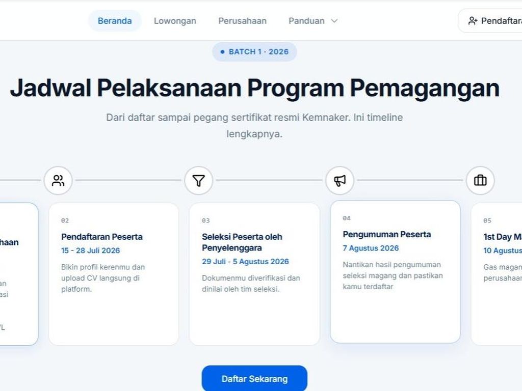 Kapan Pendaftaran MagangHub Kemnaker 2026 Dibuka? Ini Jadwal dan Alurnya!